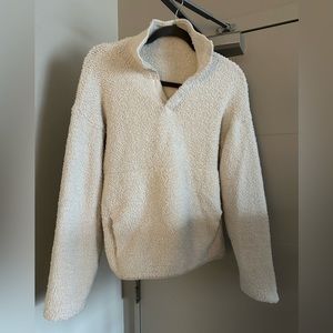 Skims Sherpa Pullover - Bone color